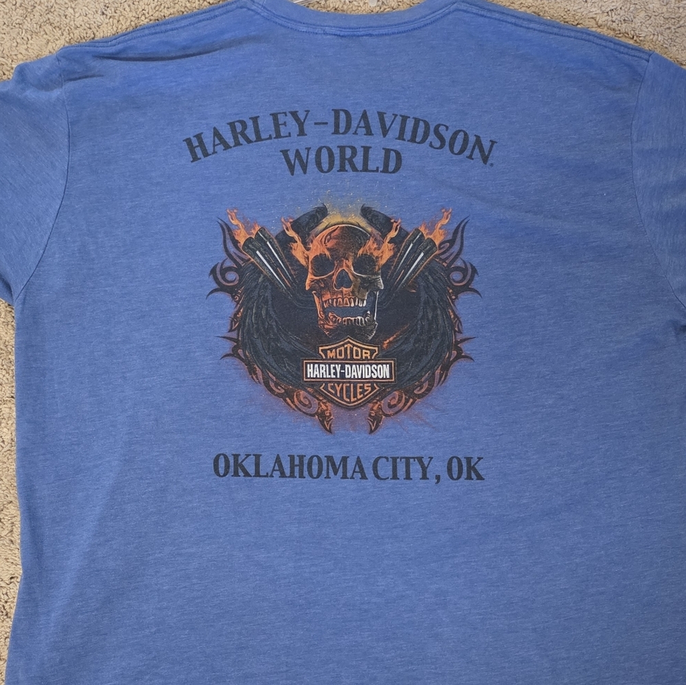 Harley-Davidson World Oklahoma City Graphic T-Shirt Size XXL - Picture 5 of 5